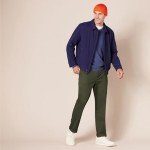 Men's Slim-Fit Olive Stretch Chino Pants