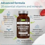Powerful Vegan Men's Daily Multivitamin for Energy