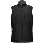 Men's Lightweight Fleece-Lined Softshell Vest - Black