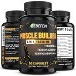 6-in-1 Men's Muscle Builder Supplements - 90 Capsules