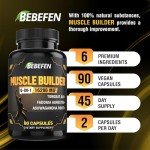 6-in-1 Men's Muscle Builder Supplements - 90 Capsules