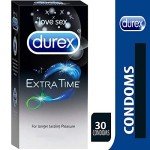 Durex Extra Time Extended Pleasure Condoms - 30 Count