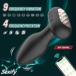 App-Controlled 360° Rotating Anal Vibrator for Couples