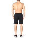 ZENWILL Men's Black Gym Running Shorts with Pockets