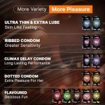 NottyBoy Hardcore Dotted Condoms for Men - 10 Count