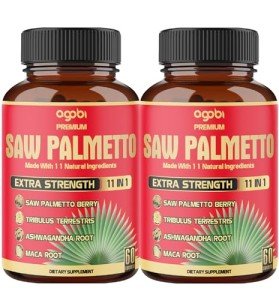 Saw Palmetto Capsules with Ashwagandha & More - 120ct