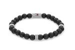 Tommy Hilfiger Men's Lava Stone Bead Bracelet
