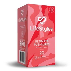 Lifestyles Ultimate Pleasures Condoms - 20 Pack
