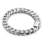 Classic 925 Sterling Silver Cuban Chain Bracelet