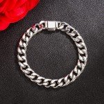 Classic 925 Sterling Silver Cuban Chain Bracelet