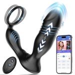 Men's Prostate Massager with Remote Control and Vibrations