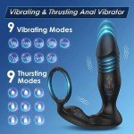 Men's Prostate Massager with Remote Control and Vibrations