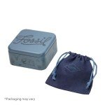 Fossil Men's Silver Leather Bracelet - One Size