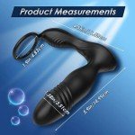 Men's Prostate Massager with Remote Control and Vibrations