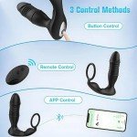 Men's Prostate Massager with Remote Control and Vibrations
