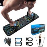Men's Push Up Board with Handle and Resistance Rope