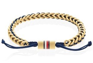 Tommy Hilfiger Men's Gold Braided Link Bracelet