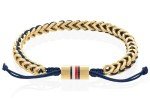 Tommy Hilfiger Men's Gold Braided Link Bracelet