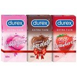 Durex Extra Thin Flavored Condoms - 10 Count