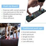 Foldable Push Up Board with Grip Bar & Resistance Rope
