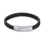 Calvin Klein Men's Braided Leather Bracelet