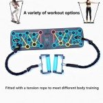 Men's Push Up Board with Handle and Resistance Rope