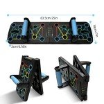 Foldable Push Up Board with Grip Bar & Resistance Rope