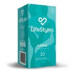 LifeStyles Large Latex Condoms - 20 Count Pack