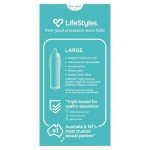 LifeStyles Large Latex Condoms - 20 Count Pack