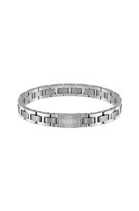 Men's Stainless Steel Link Bracelet by HBJ BOSS