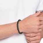 Tommy Hilfiger Men's Onyx Stone Bracelet