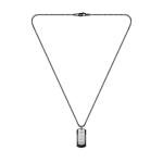 BOSS Men's Devon Black Pendant Necklace