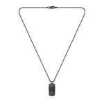 BOSS Men's Devon Black Pendant Necklace
