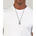 BOSS Men's Devon Black Pendant Necklace