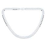 Men's 8MM Solid Sterling Silver Cuban Chain Necklace