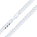 Men's 8MM Solid Sterling Silver Cuban Chain Necklace