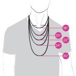 Men's 8MM Solid Sterling Silver Cuban Chain Necklace