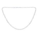 Medium 4mm Sterling Silver Figaro Chain Necklace