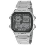 Casio Men's Silver Stainless Steel Digital Watch