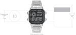 Casio Men's Silver Stainless Steel Digital Watch