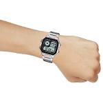 Casio Men's Silver Stainless Steel Digital Watch