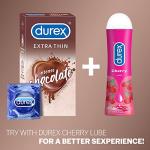 Durex Extra Thin Chocolate Flavored Condoms - 10 Pack