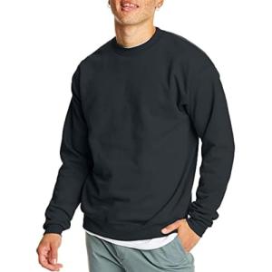 Hanes Men's EcoSmart Black Fleece Sweatshirt