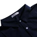 LVCBL Men's Short Sleeve Linen Button Up Shirt