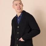 Men's Soft Touch Cardigan Sweater - Black