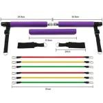Portable Pilates Bar Kit with Resistance Bands