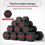 PROIRON 14kg Rubber Dumbbell for Home Gym