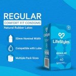 Lifestyles® Regular Condoms - 40 Count Pack