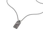 Calvin Klein Men's Grey Steel Pendant Necklace