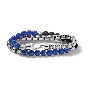 Bulova Men's Classic Double-Wrap Bracelet with Leather
